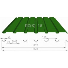 Профнастил ПС-18 MatРЕ (МАТполиестер) 0,45 Словакия